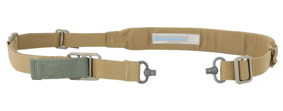 BFG VCASPB200AACB Vickers Push Button Padded Sling Coyote Brown Cordura