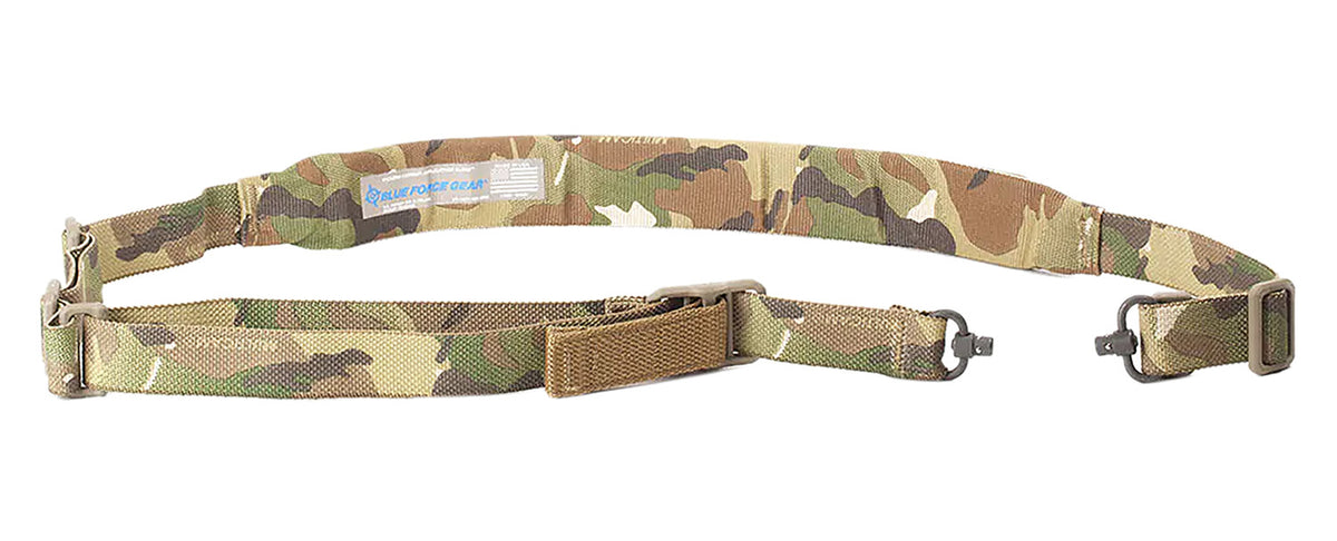 Blue Force Gear Vickers 221 Padded MultiCam Cordura 2-to-1 Point Rifle Sling 57 to 67 Inch