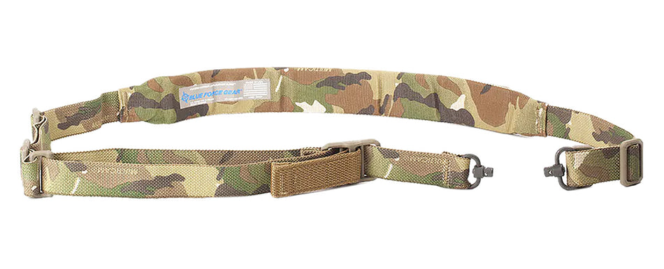 Blue Force Gear Vickers 221 Padded MultiCam Cordura 2-to-1 Point Rifle Sling 57 to 67 Inch