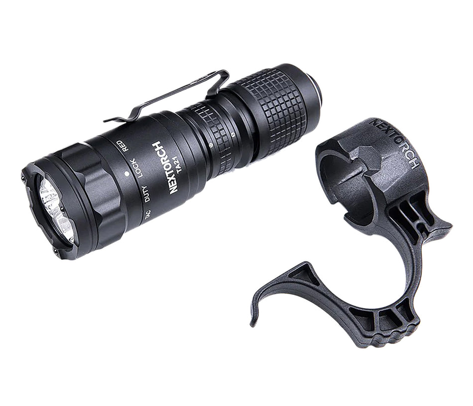 Nextorch TA21 1300 Lumen Tactical Flashlight with One-Step-Strobe