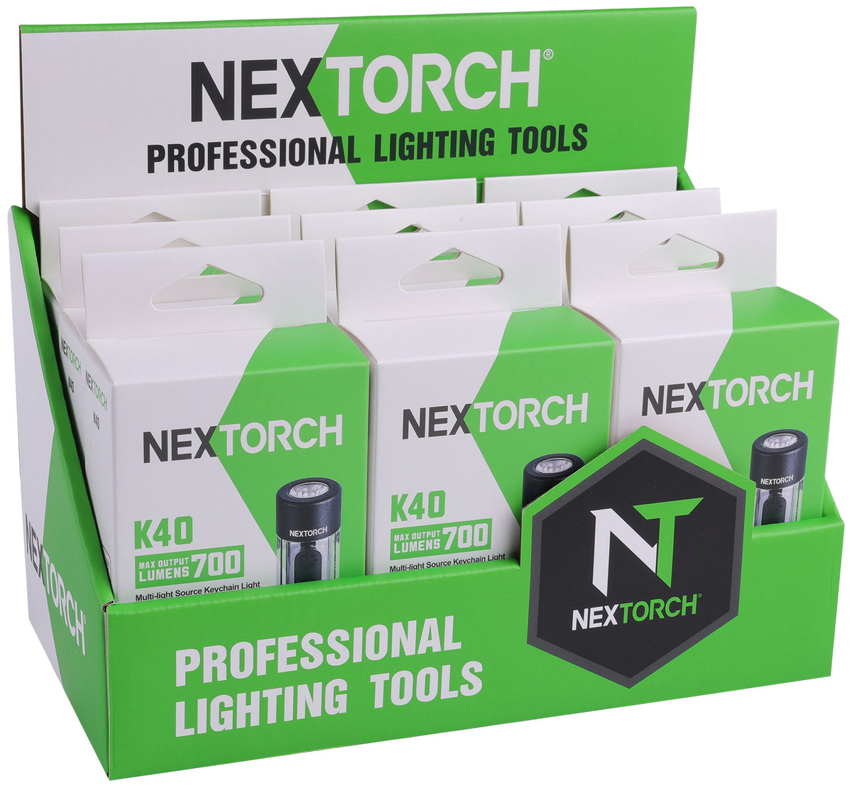 NEXTORCH K40PDQ K40 Flashlight 9-Unit Countertop Display