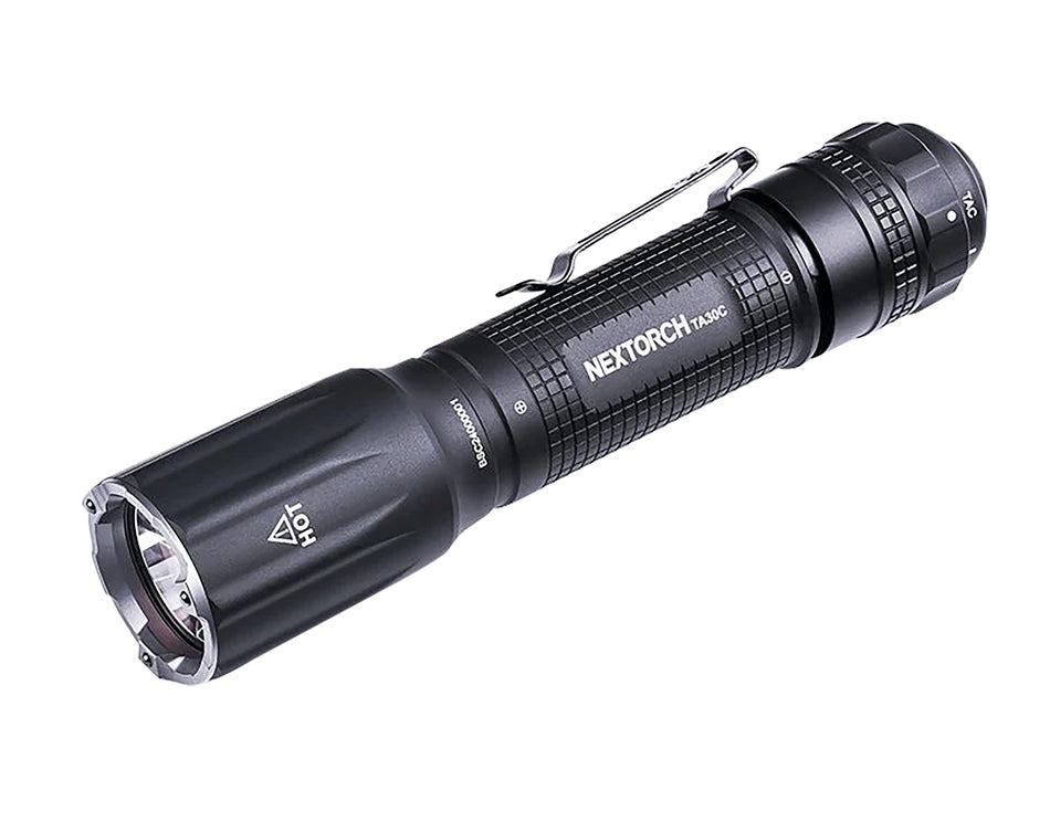 Nextorch Black 1600 Lumen Tactical Light TA30C 303 Meters One-Step-Strobe