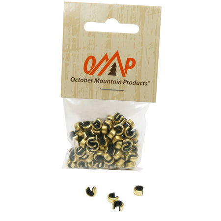 October Mountain Nock Sets Hunter Black 100 pk. Brass