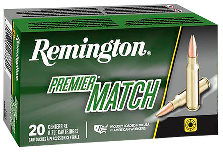Remington .308 Win / 7.62x51mm 21485 Premier Sierra MatchKing Boat Tail Hollow Point BTHP 168 Grain