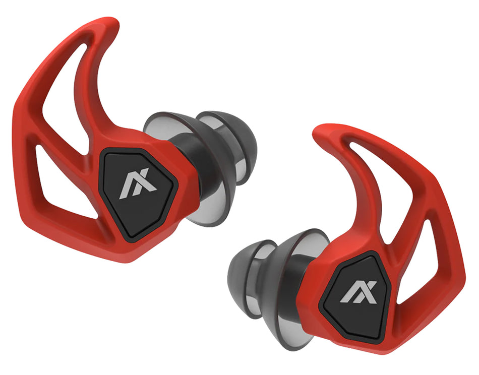 Axil X30i In-Ear Silicone Earplugs Blaze Red 25 dB NRR