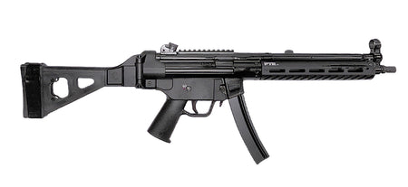 PTR 9LTBR 9mm Luger Pistol, 30+1 Capacity, 12.50" Black Nitride Threaded Barrel, SB Tactical Brace