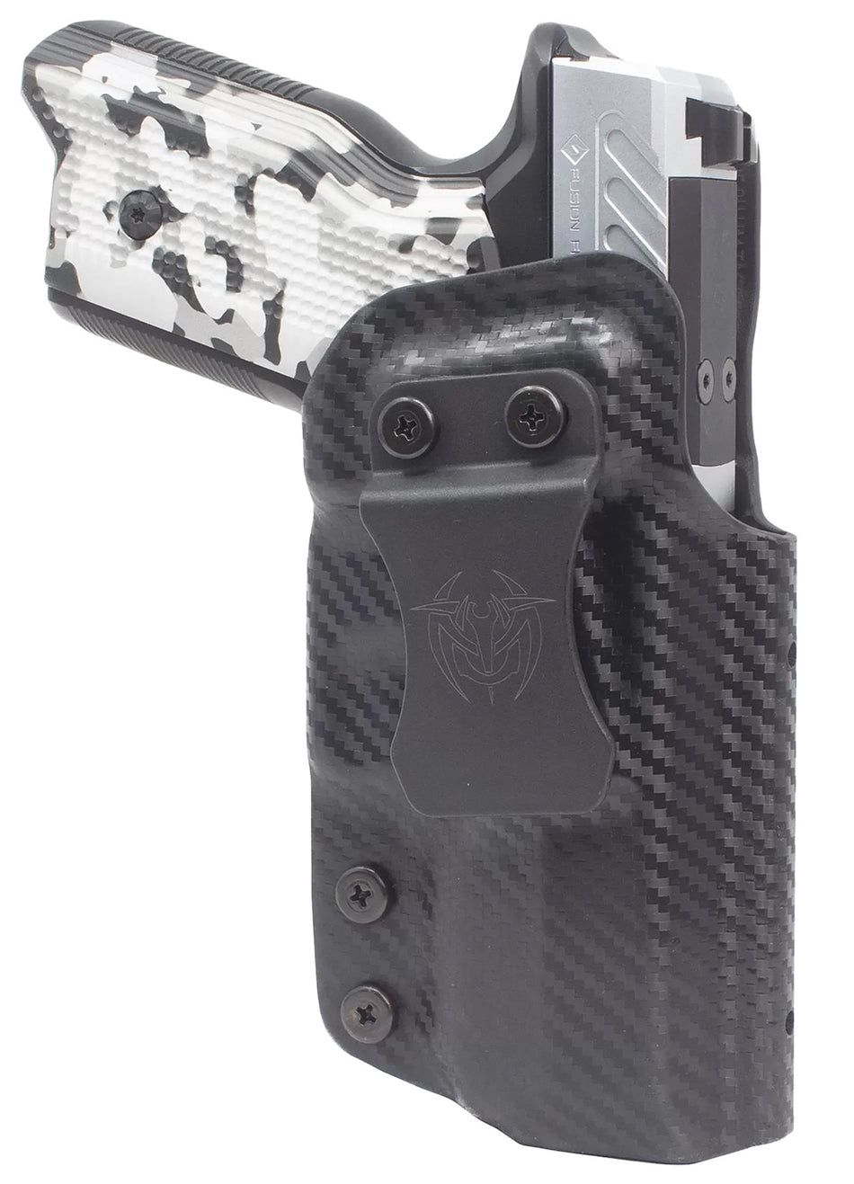 Fusion Firearms QUFUSXFRH XF Pro Versatile IWB/OWB Boltaron Holster Black Right Hand