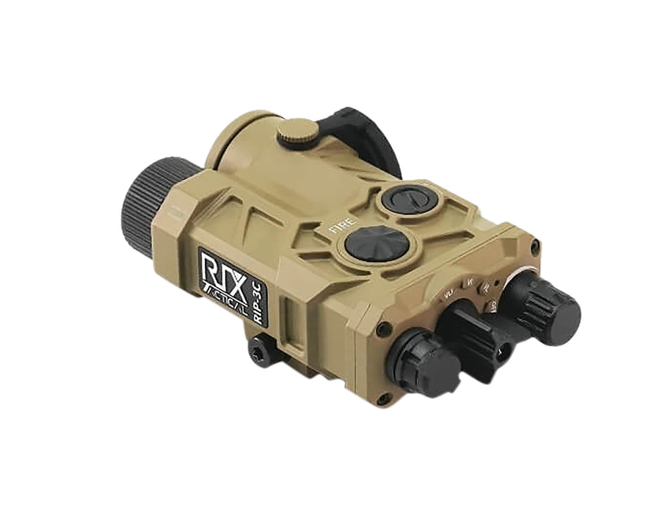 Rix Optics RIP-3C Tan Aluminum Tactical Laser with Picatinny Rail Mount
