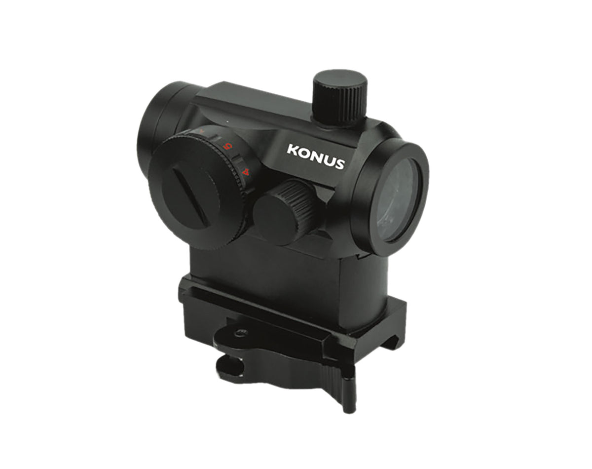 Konus Nuclear QR Matte Black 1x22mm 3 MOA Red Green Dot Reticle