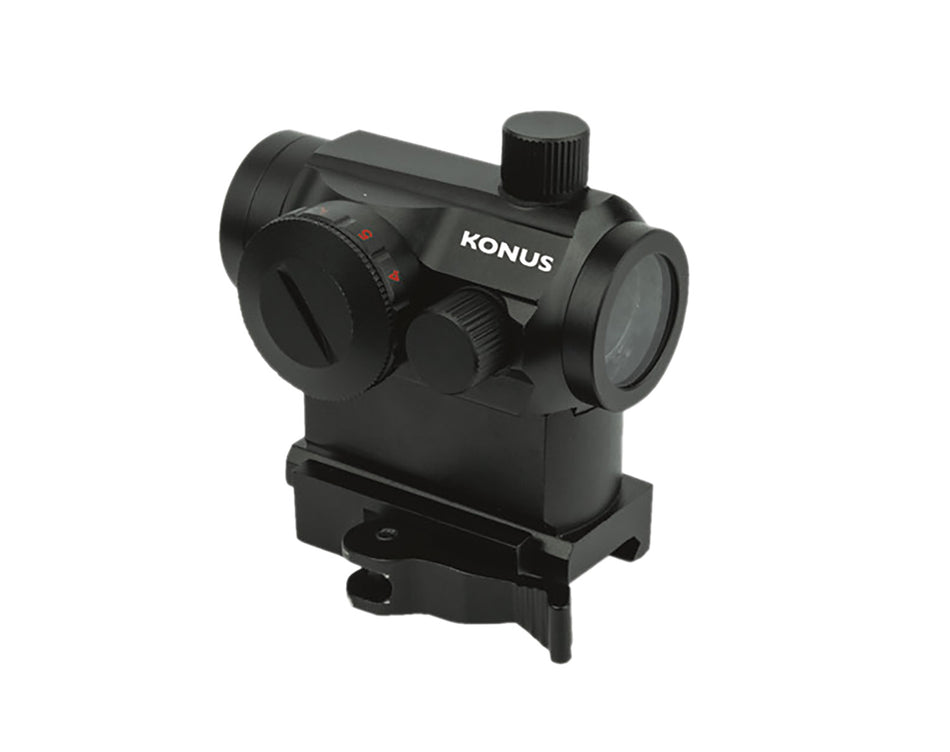 Konus Nuclear QR Matte Black 1x22mm 3 MOA Red Green Dot Reticle