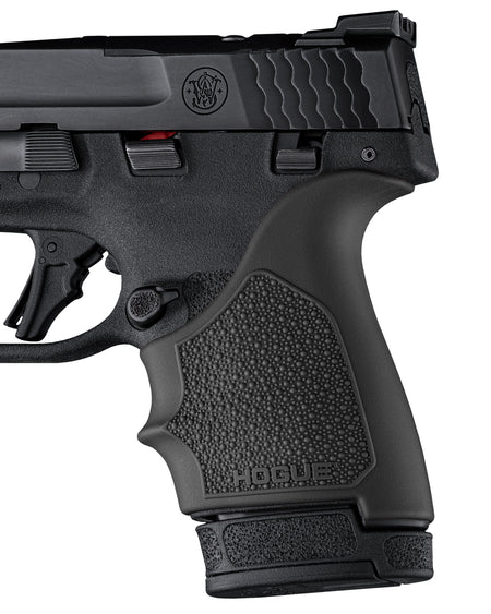 Hogue 18410 Black Rubber HandAll Beavertail Grip Sleeve, Tight Secure Fit with Finger Groove
