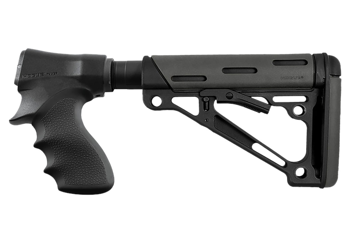 Hogue 08770 Remington 870 Ambidextrous Folding Buttstock Adapter Black Polymer