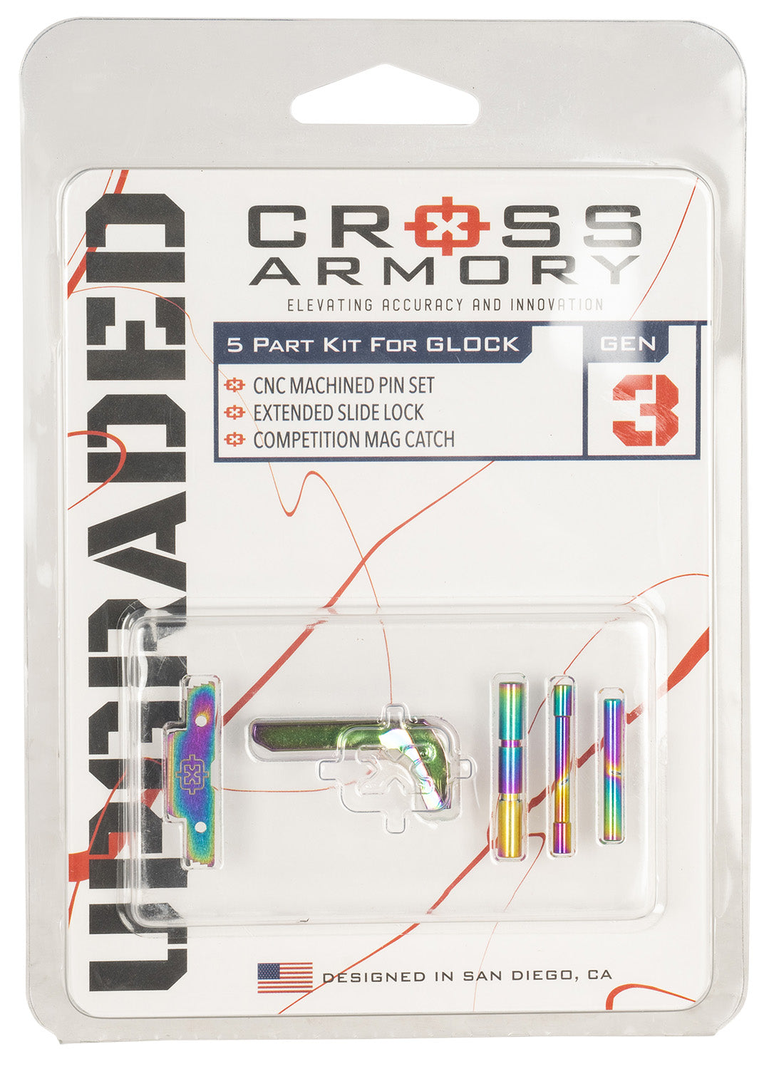 Cross Armory CRGOKRB Rainbow 3-Piece P80 Gen1-3 Upgrade Kit