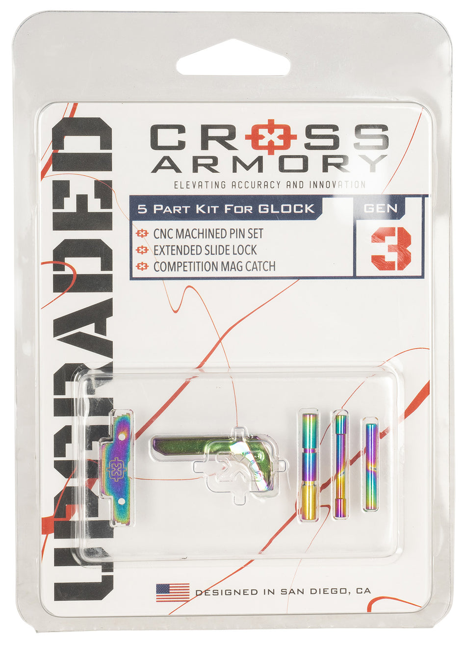 Cross Armory CRGOKRB Rainbow 3-Piece P80 Gen1-3 Upgrade Kit
