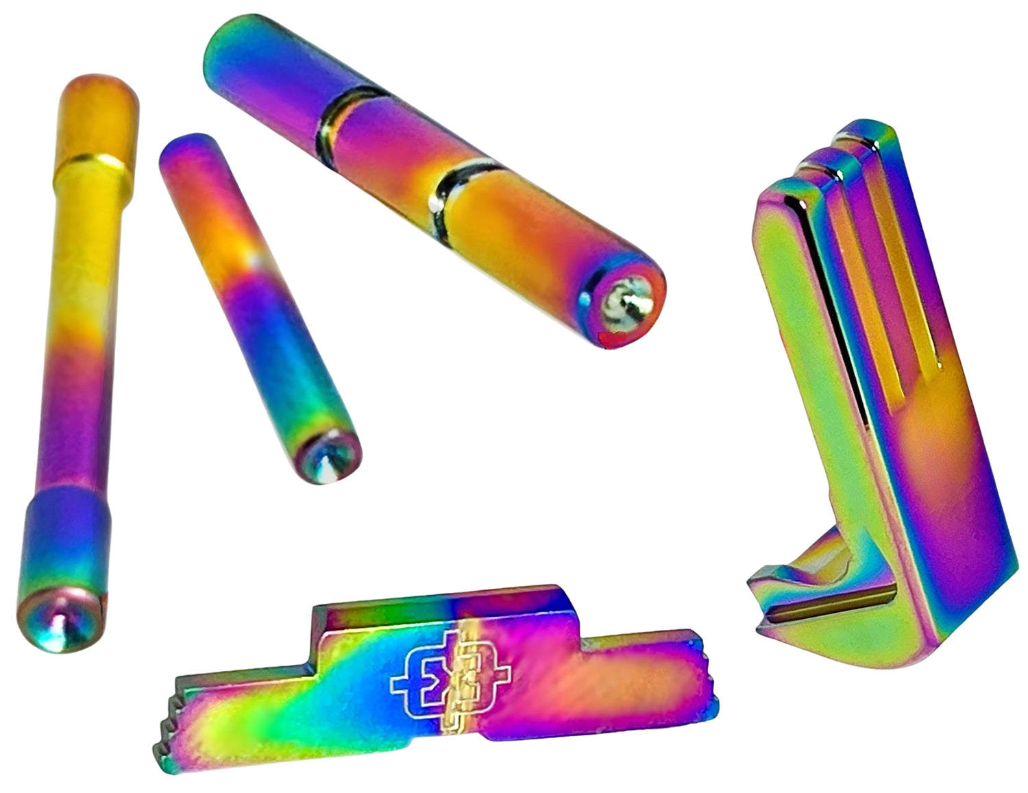 Cross Armory CRG43SOKPL Glock 43 3 Piece Upgrade Kit Rainbow Aluminum