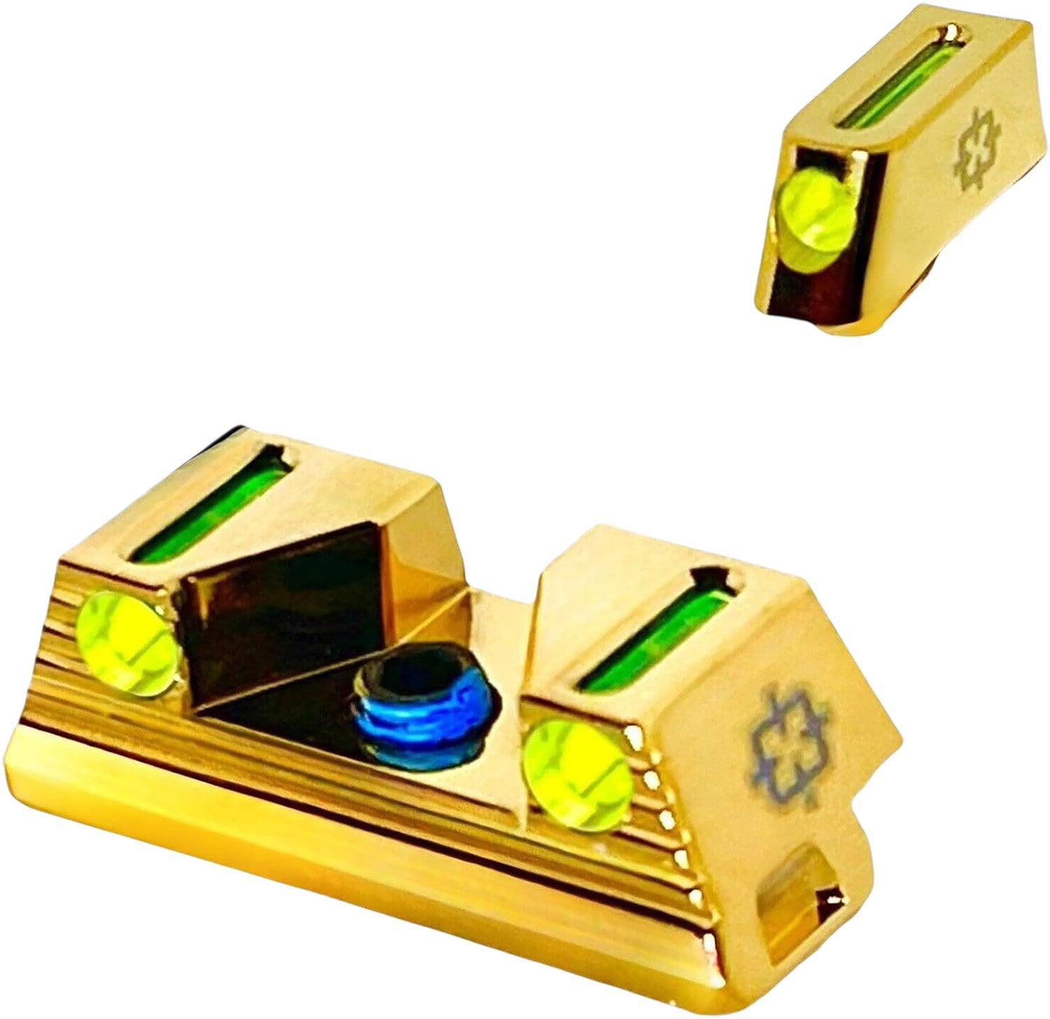 Cross Armory Standard 3-Point Fiber Sight CRGSS-GD for Glock Pistols Green Gold
