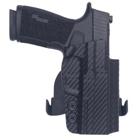 Rounded Gear Sig P365 X Macro TLR-7 Sub OWB Paddle Holster Black Carbon Fiber Right Hand