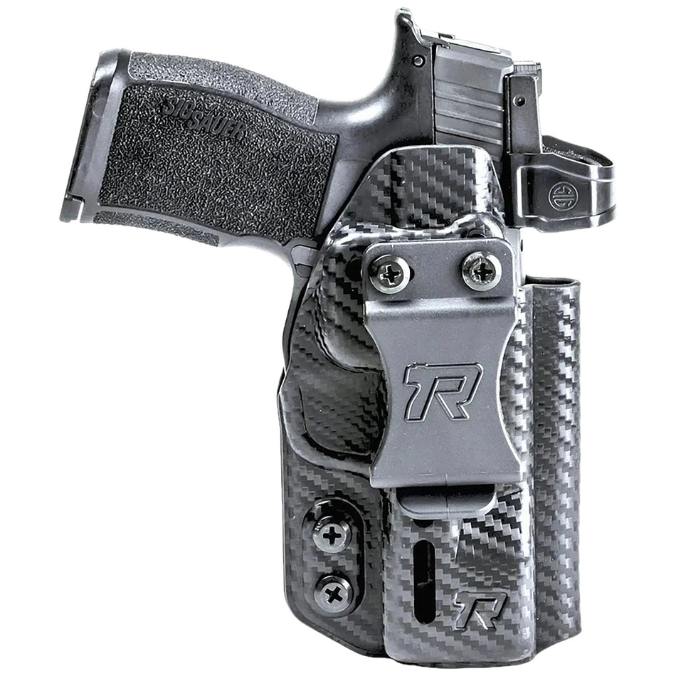 Rounded Gear Springfield Hellcat Druid Ambidextrous IWB OWB Kydex Holster Black Carbon Fiber