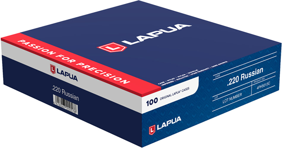 Lapua Benchrest 220 Russian Unprimed Rifle Brass 100/Box