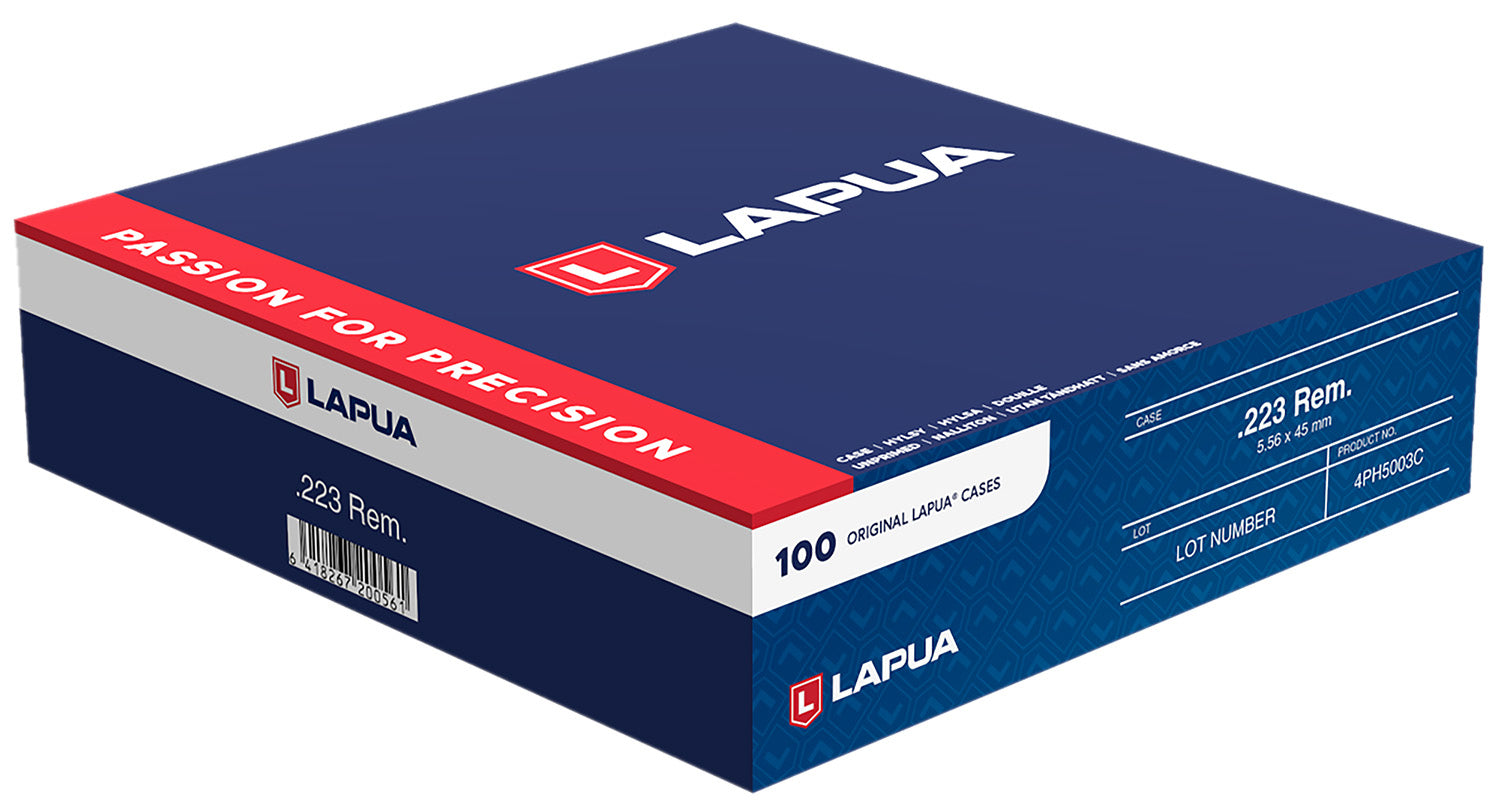 Lapua Match Grade 223 Rem Unprimed Rifle Brass 100/Box