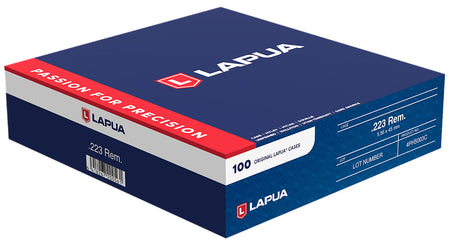 Lapua Match Grade 223 Rem Unprimed Rifle Brass 100/Box