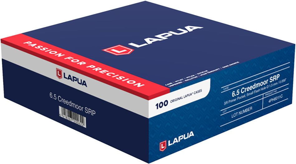 Lapua Match Grade 6.5 Creedmoor Small Rifle Primer Brass 100/Box