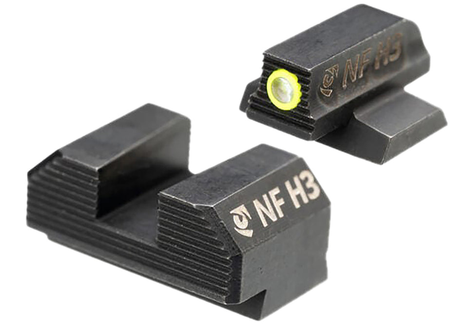 Night Fision OR Stealth Night Sights CNK-030-163-193-YGZG Canik MC9 Yellow Front & Black Rear