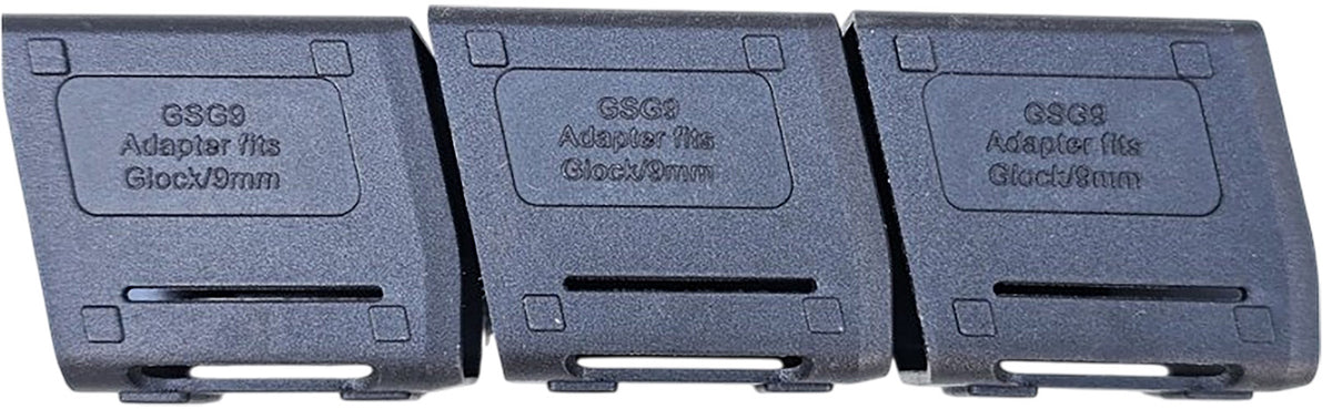 ATI GSG-9 Glock-Compatible 9mm Magazine Adapter Black 3 Pack
