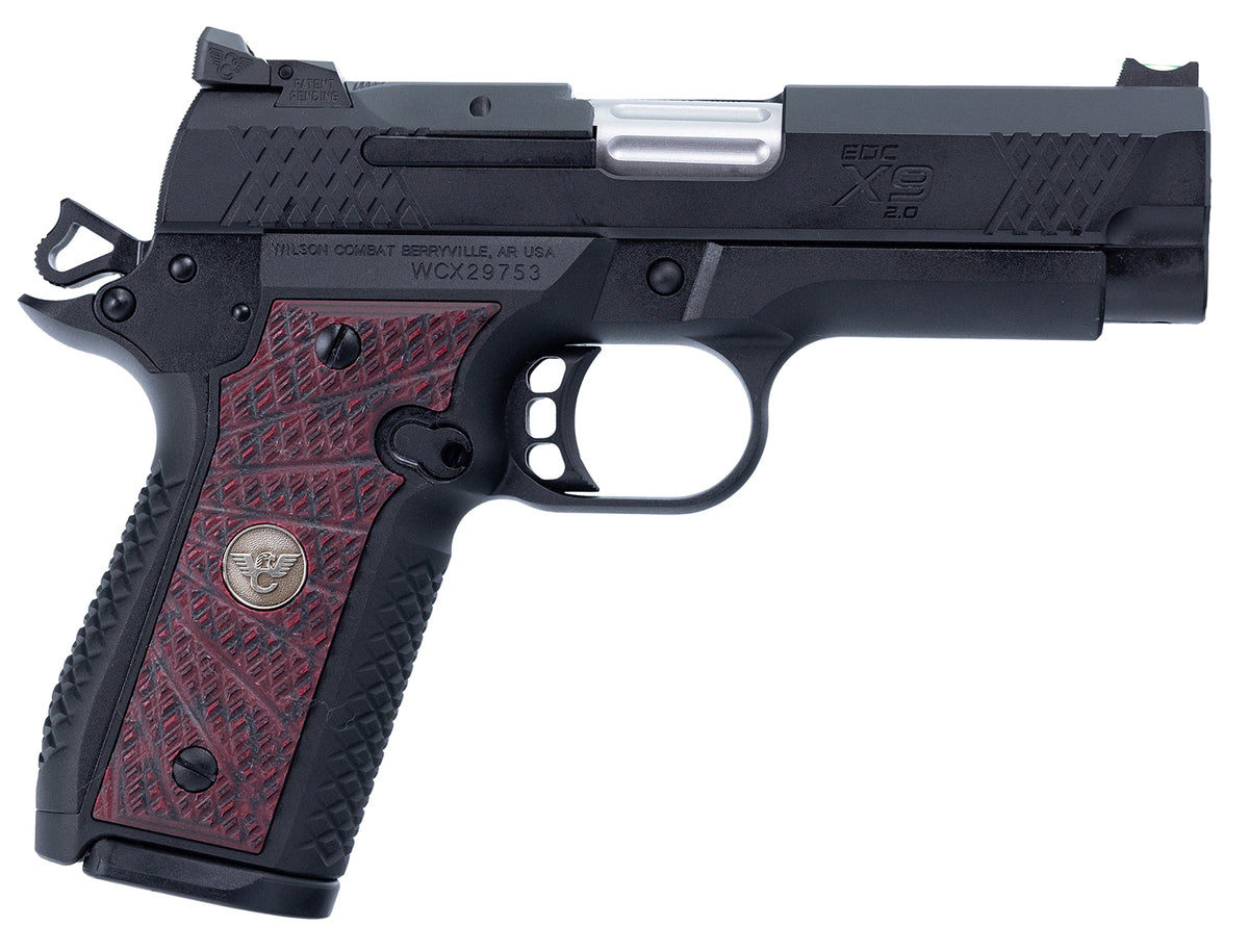 Wilson Combat EDC X9 2.0 9mm 4" Barrel, 15-Round, Cherry Grip