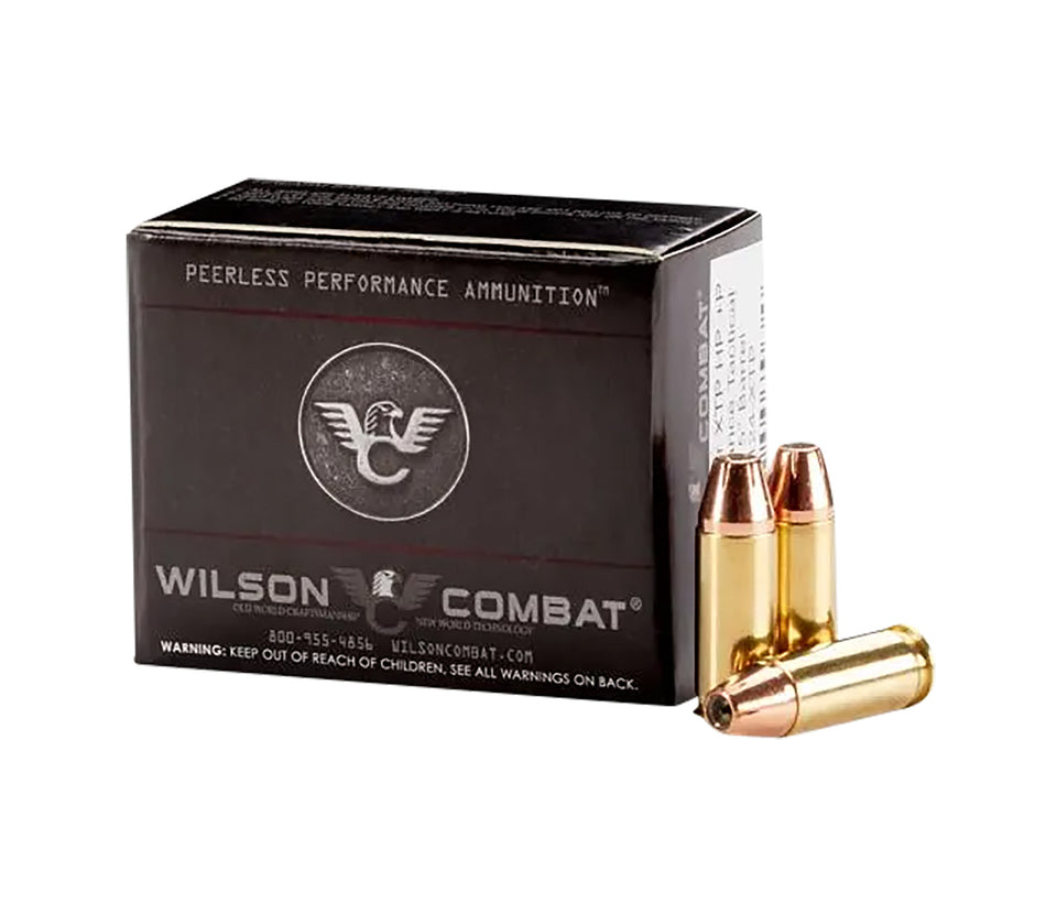 Wilson Combat .38 Special Handgun Ammo Hornady XTP +P Hollow Point JHP 124 grain 