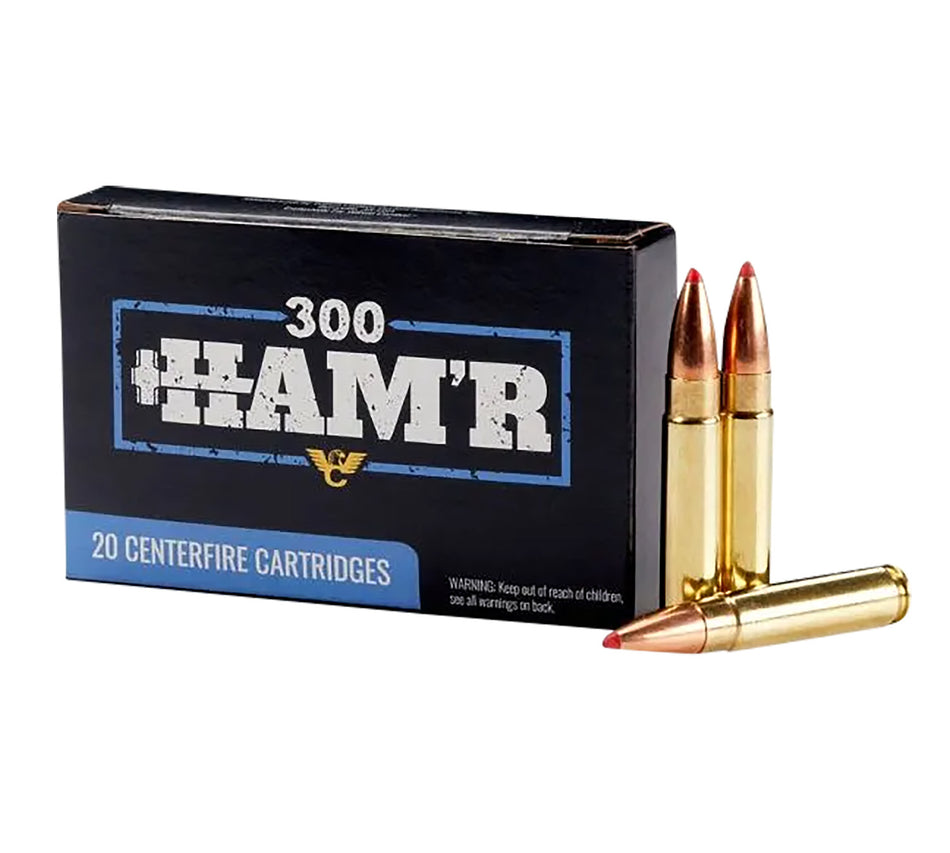 Wilson Combat .300 HAM'R Rifle Ammo Hornady FTX Polymer Tipped Flat Based PolyTip 135 grain 