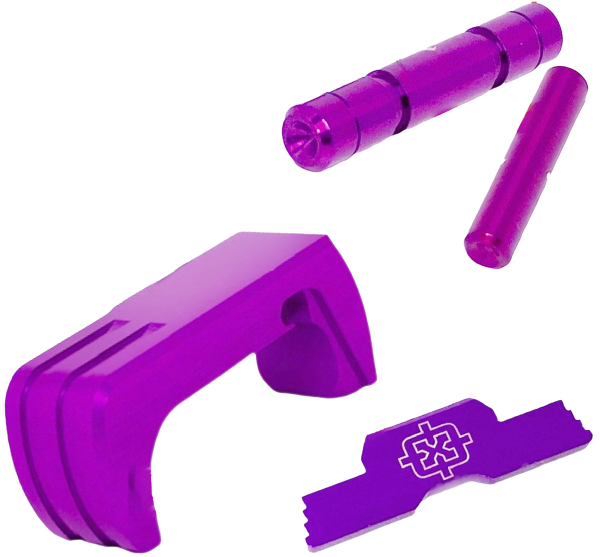 Cross Armory CRG43SOKKPL Purple 3-Piece Kit for Glock 43