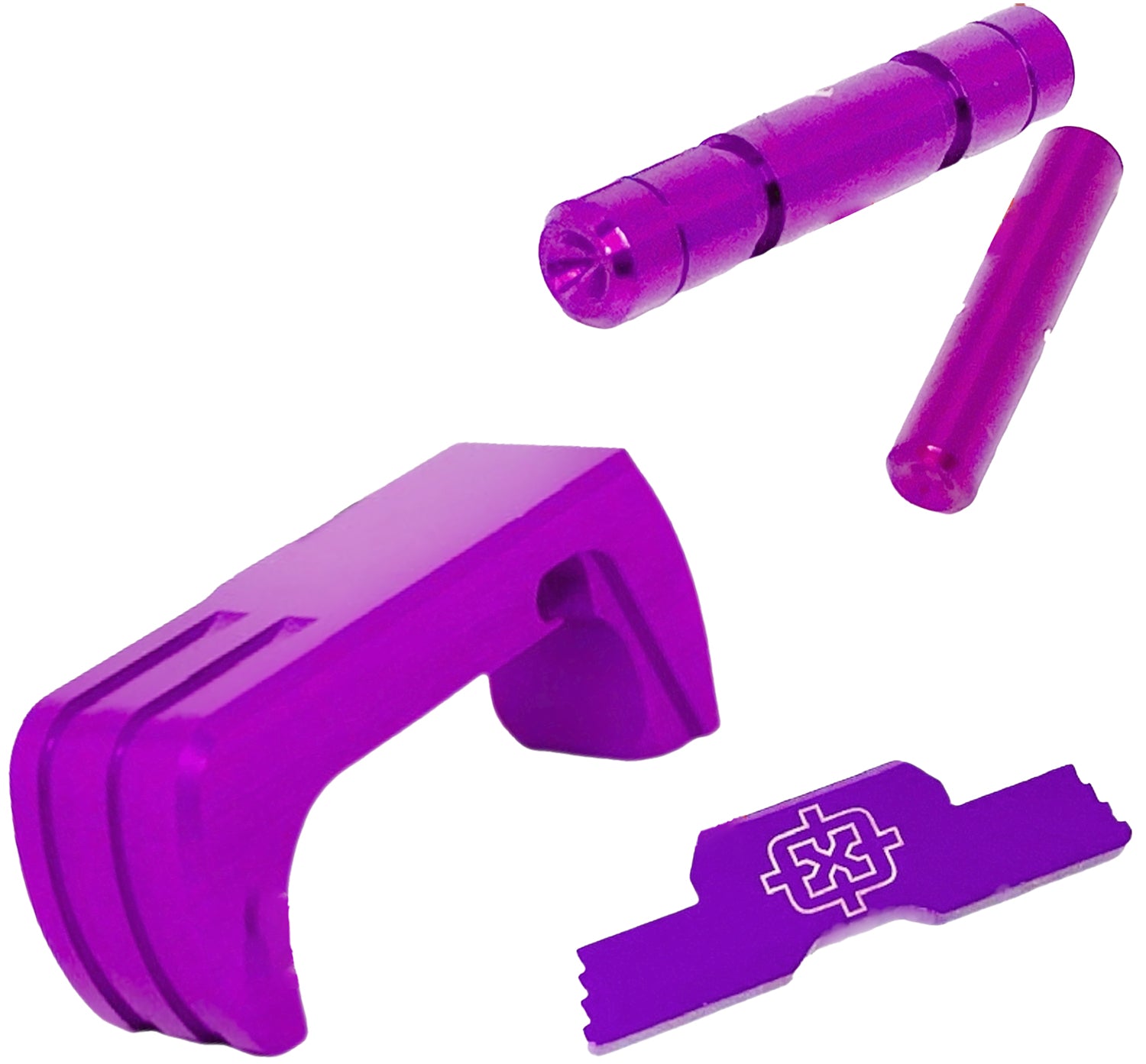 Cross Armory CRG43SOKKPL Purple 3-Piece Kit for Glock 43