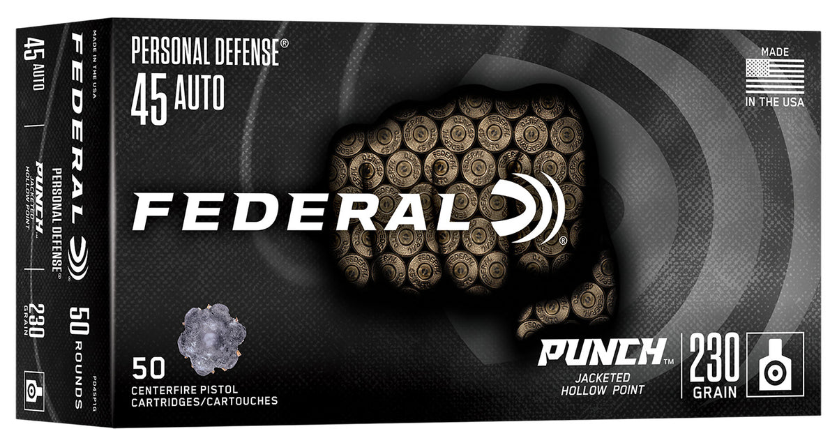 Federal Punch  45 ACP Auto 230 Gr JHP