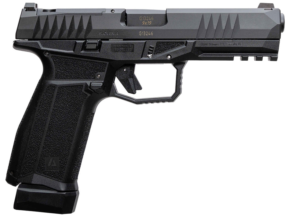 Arex Delta L Gen2 9mm Luger Pistol, 17+1 Capacity, 4.50" Black Barrel