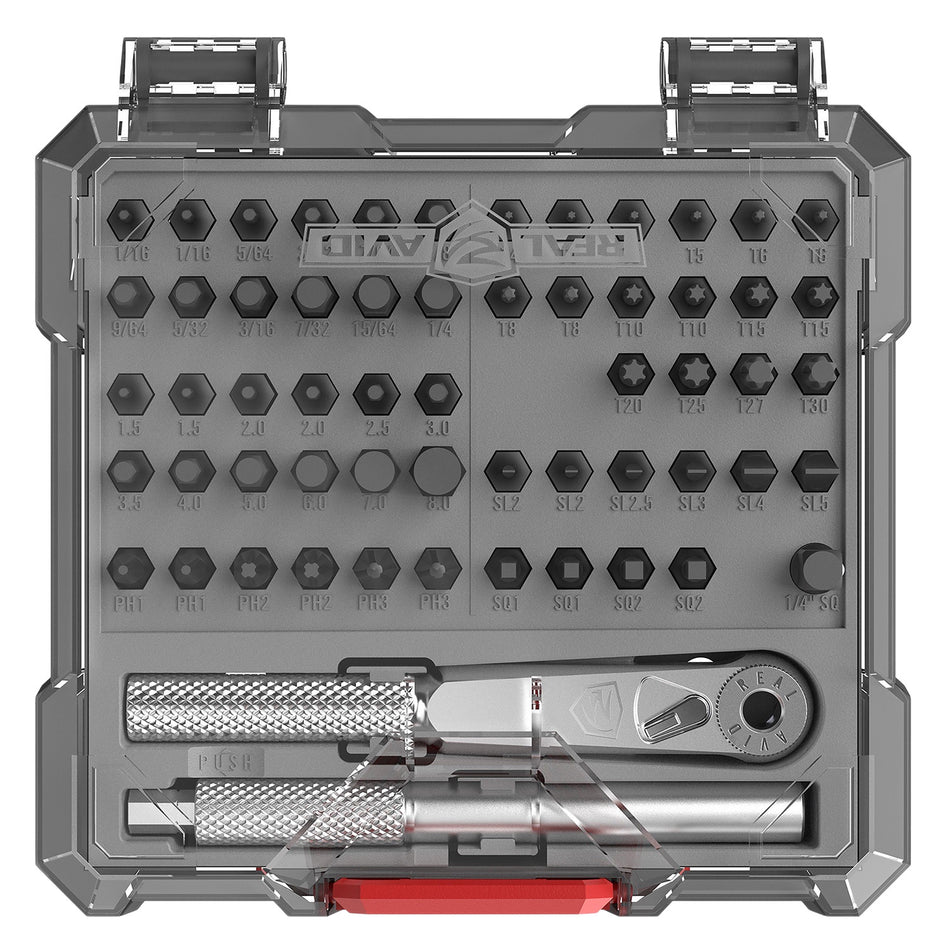 Real Avid AVX3GBS57 X3 Driver 57-Piece Gunsmithing Bit Set