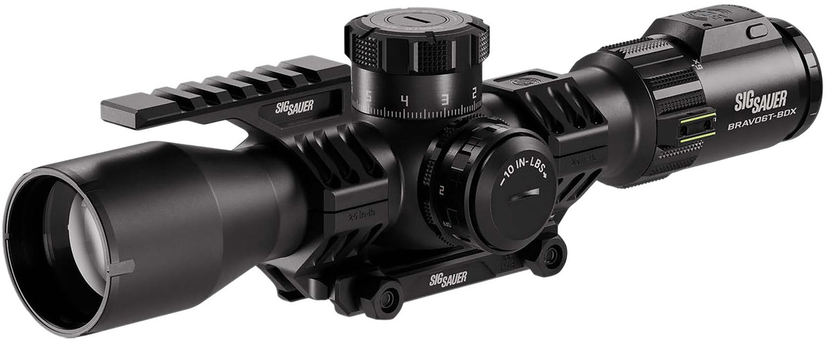Sig Sauer Electro-Optics Bravo6T BDX 3-18x44mm 35mm Tube FFP Illuminated MRAD Milling 2.0 Scope