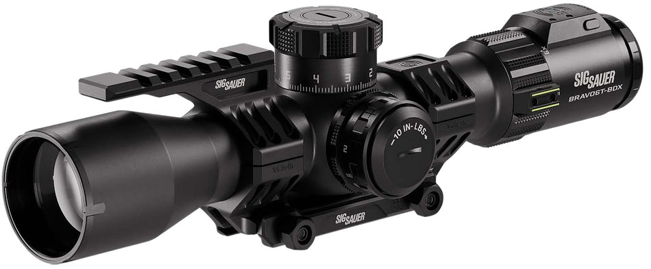 Sig Sauer Electro-Optics Bravo6T BDX 3-18x44mm 35mm Tube FFP Illuminated MRAD Milling 2.0 Scope