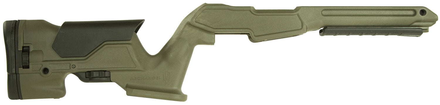 Archangel AAP1022OD OD Green Synthetic Precision Stock Fixed Adjustable Cheek Riser Ruger 10/22