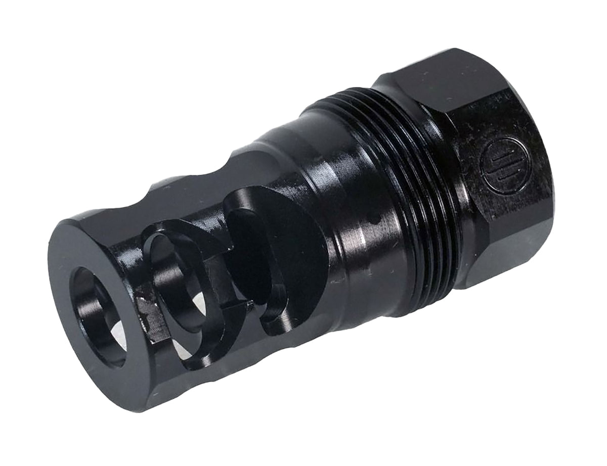 Primary Weapons FRC-T-2P-1/2X28 FRC 2-Port Muzzle Compensator Black 1/2x28 1.80" OAL 223 Remington