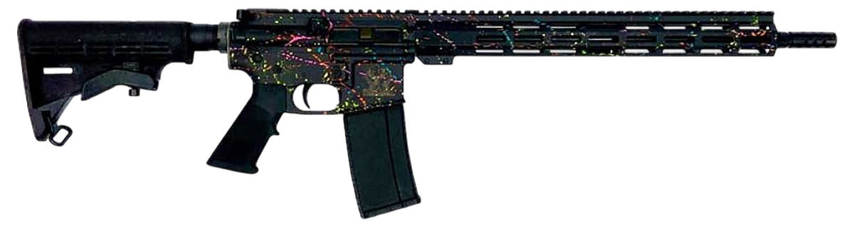 GLFA GL15223 S-BLK .223 Wylde Rifle Black Splatter