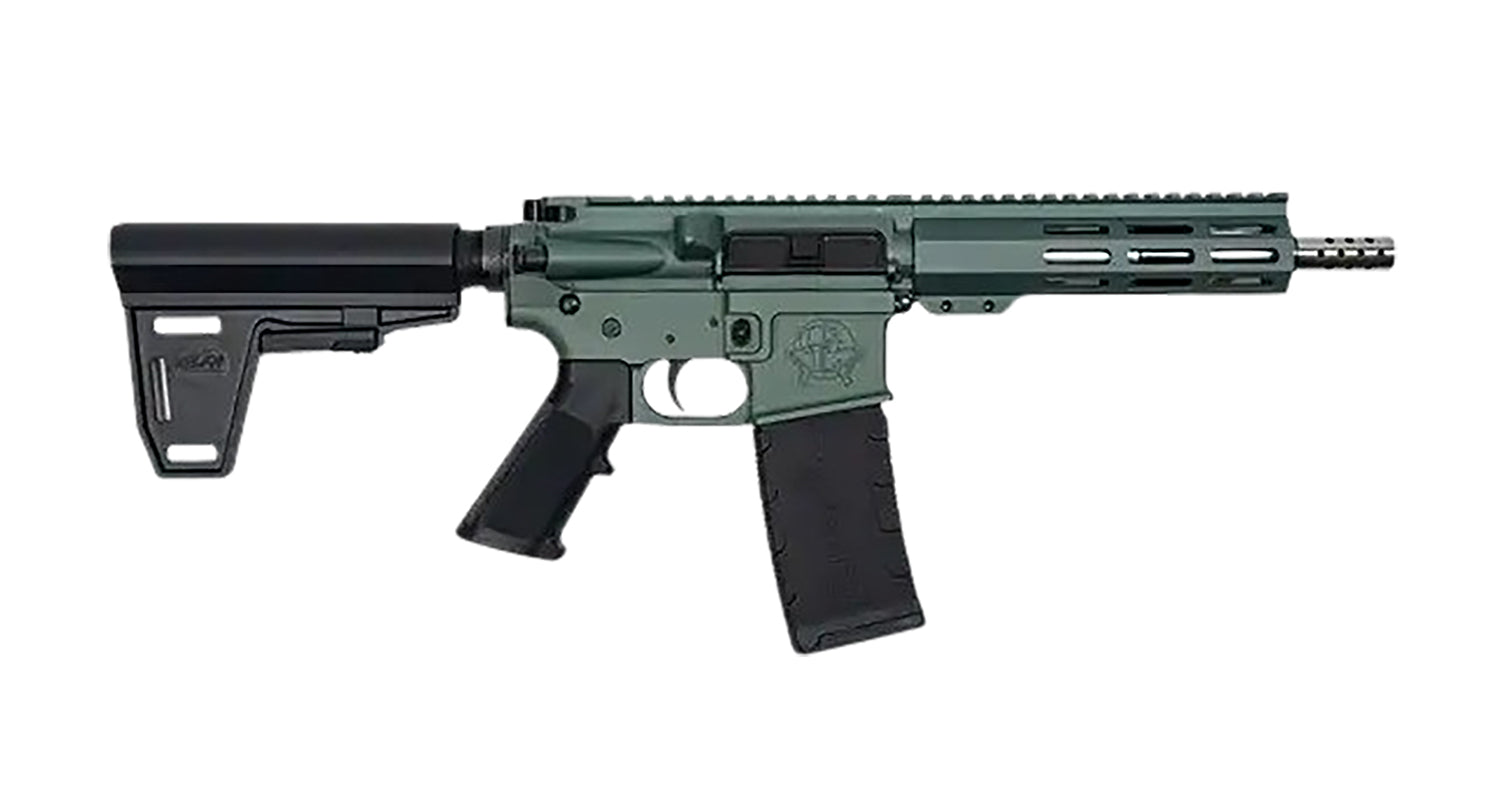 Great Lakes Firearms GL15223SSPBCHG AR-15 .223 Wylde 30+1 7.5" Black Nitride Threaded Barrel, M-LOK Handguard, Charcoal Green Cerakote Receiver, Black Polymer Grip