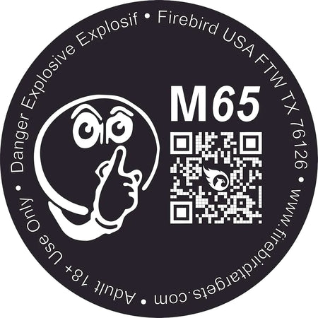 Firebird USA M65 65mm Moderated Low-Noise Pyrotechnic Reactive Target 10 Pack