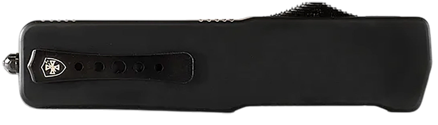 Templar Knife Excalibur Money Clip 1.90" OTF Dagger Stonewashed Powder Coated D2 Blade, 3.38" Black Anodized Aluminum Handle