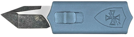 Templar Knife SMCAGB221 Sentinel Money Clip OTF Tanto 1.88" Plain Stonewashed D2 Steel Blue Aluminum Handle