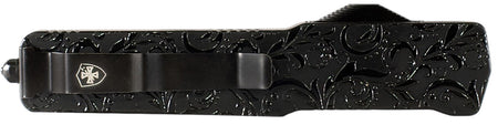 Templar Knife Premium Lightweight Maiden Gloss Slim OTF Dagger Stonewashed D2 Steel Blade 5" Black Gloss Handle