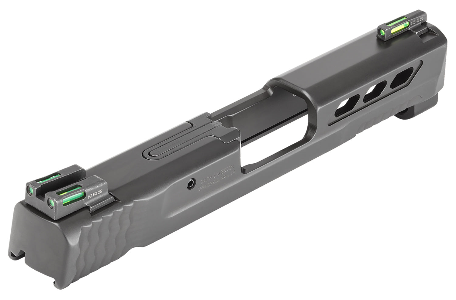 S&W 14562 Shield EZ Performance Center Black Slide Assembly with Lightening Cuts