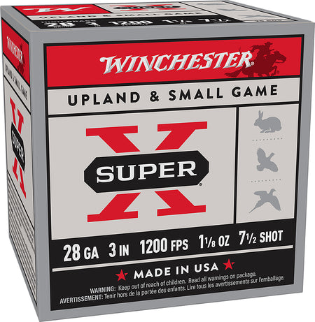Winchester 28 Gauge Shotgun Shells  #7.5 1-1/8 oz 3 in