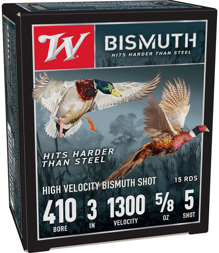 Winchester .410 Bore Shotgun Shells BISMUTH #5 9/16 oz 2.75 in