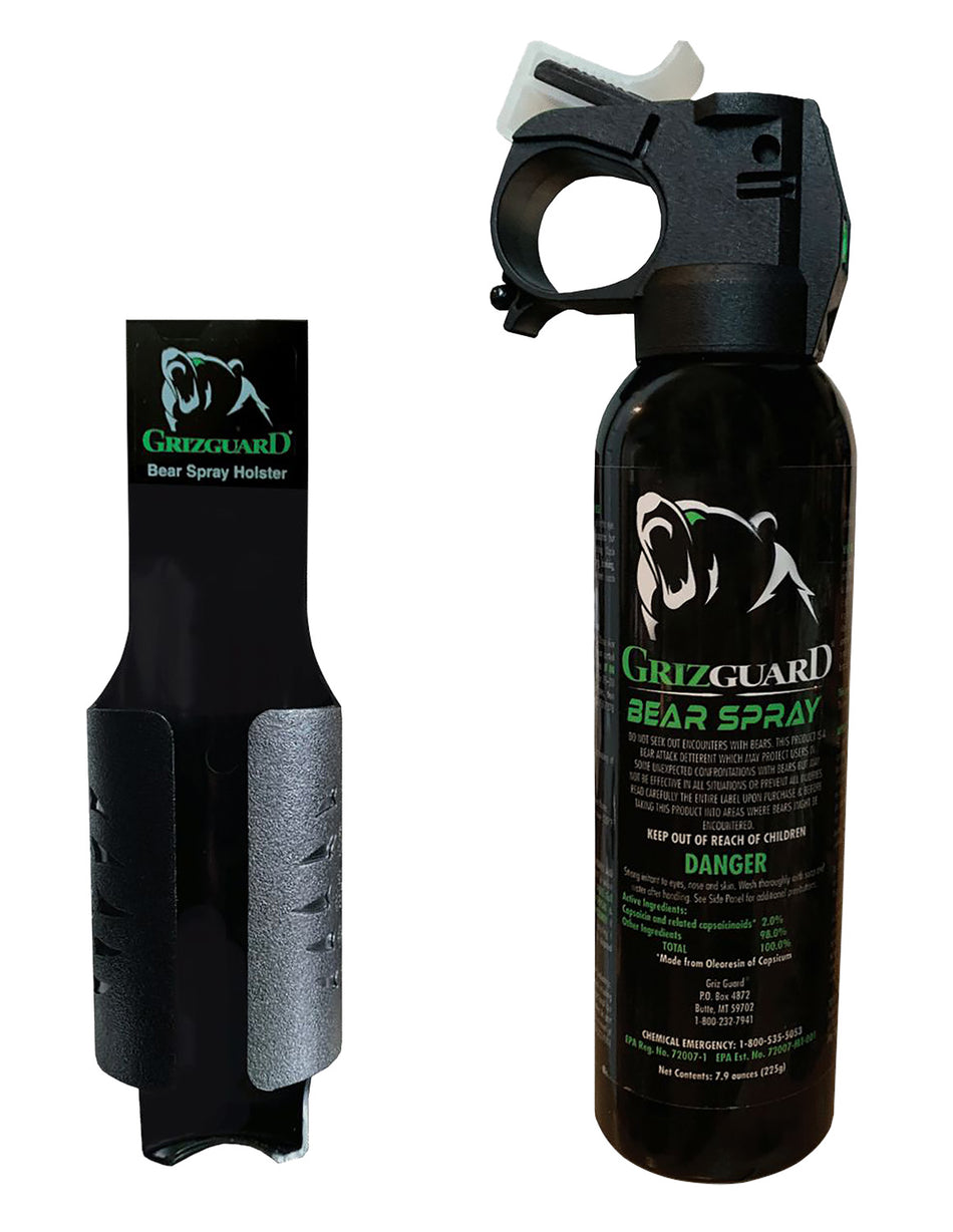 PSP Bear Spray 7.90 oz 30-Foot Range Black Includes Holster
